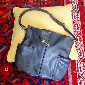 Black Leather Fossil Purse